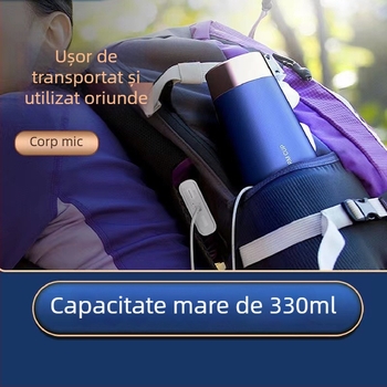 Cupă USB de răcire și încălzire cu carcasă ABS, rezervor intern din aluminiu, capacitate sub 1 L, alimentare USB, încălzire prin șasiu