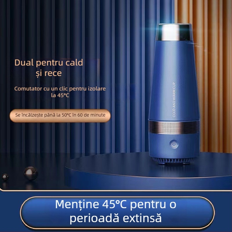 Cupă USB de răcire și încălzire cu carcasă ABS, rezervor intern din aluminiu, capacitate sub 1 L, alimentare USB, încălzire prin șasiu