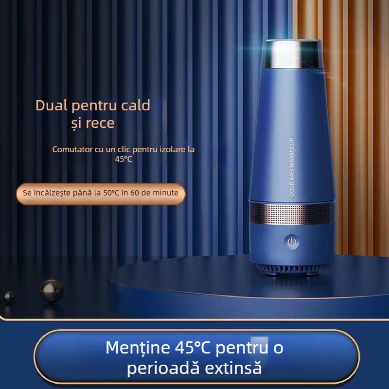Cupă USB de răcire și încălzire cu carcasă ABS, rezervor intern din aluminiu, capacitate sub 1 L, alimentare USB, încălzire prin șasiu