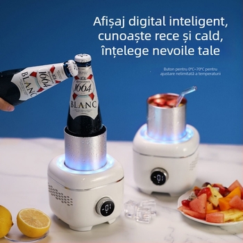 Cana de birou Cold-Warm cu LCD, încălzire pe baza, alimentare AC, capacitate sub 1 litru, strat interior din oxid de aluminiu alimentar