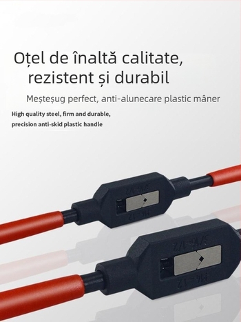 Xiaqiu Set de filetare manuală – Unealtă de mână pentru filetare metrică și imperială (Taps și Dies) Model 1010835263