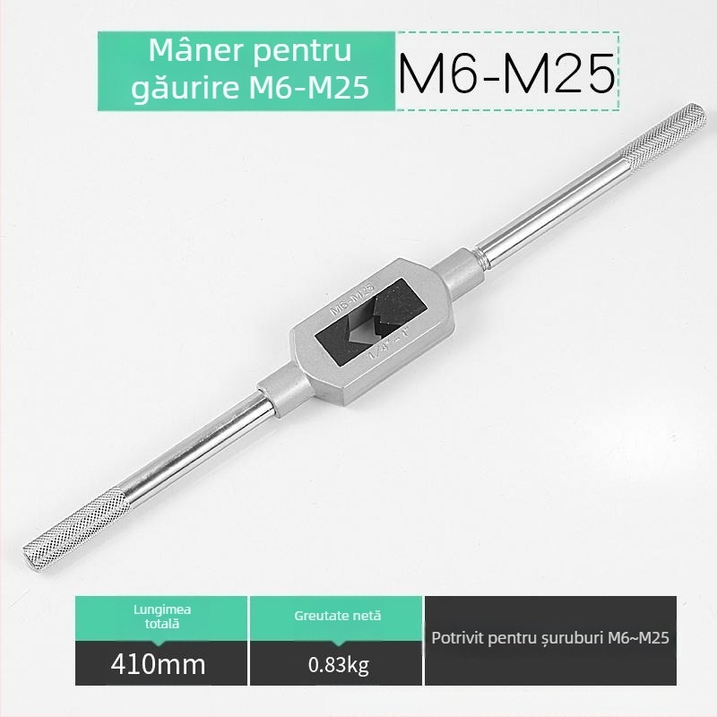 Xiaqiu Set de filetare manuală – Unealtă de mână pentru filetare metrică și imperială (Taps și Dies) Model 1010835263