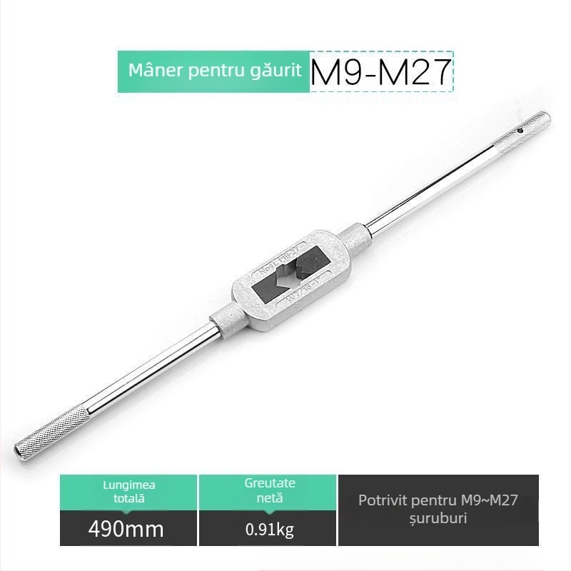 Xiaqiu Set de filetare manuală – Unealtă de mână pentru filetare metrică și imperială (Taps și Dies) Model 1010835263