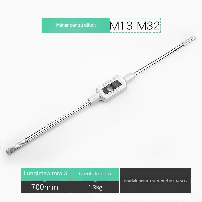 Xiaqiu Set de filetare manuală – Unealtă de mână pentru filetare metrică și imperială (Taps și Dies) Model 1010835263