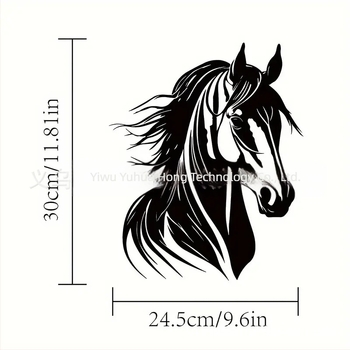 Decorațiune de perete din fier cu animale pentru casă și grădină – siluetă tridimensională din metal, marca Yuxuan