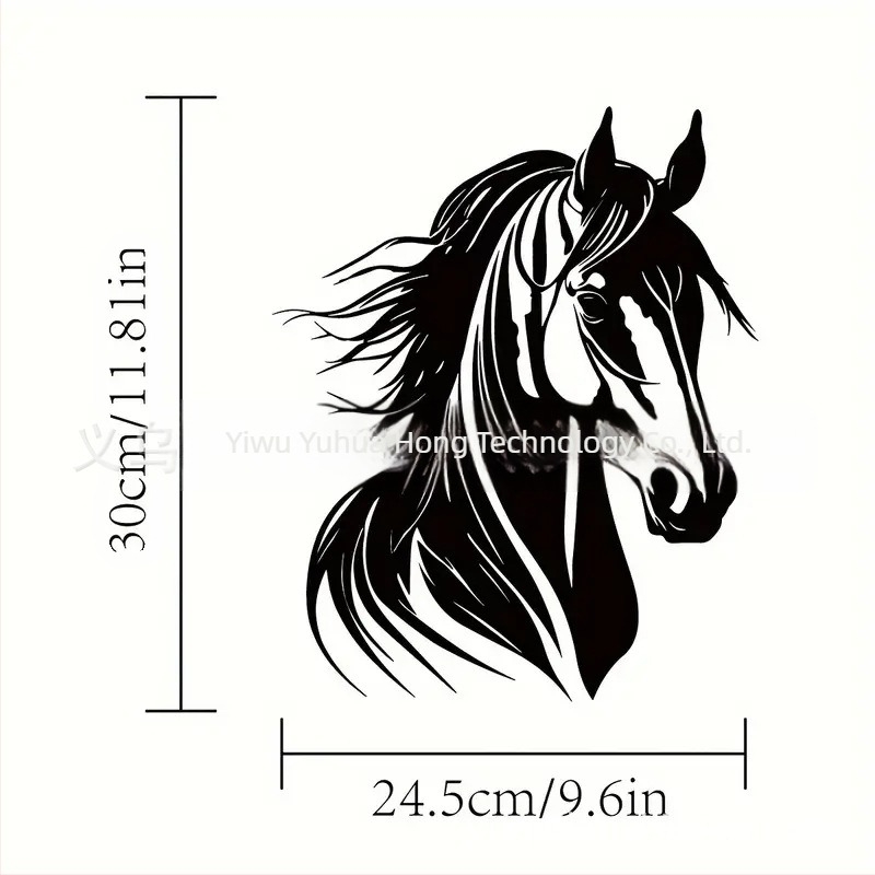 Decorațiune de perete din fier cu animale pentru casă și grădină – siluetă tridimensională din metal, marca Yuxuan