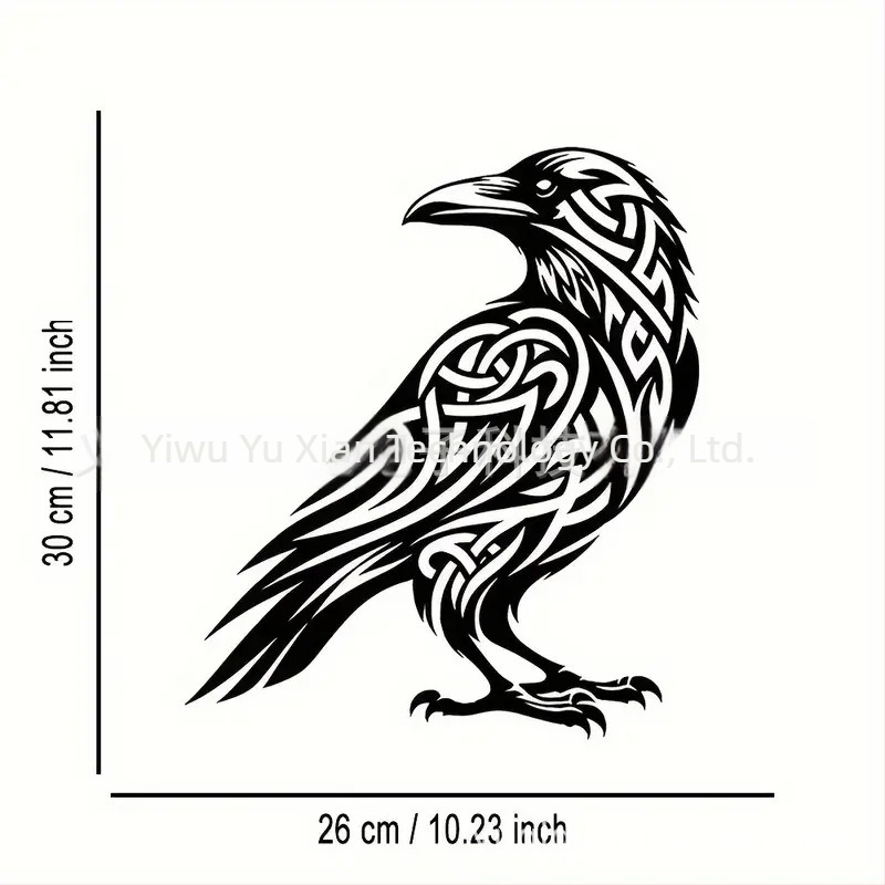 Decorațiune de perete din fier cu animale pentru casă și grădină – siluetă tridimensională din metal, marca Yuxuan