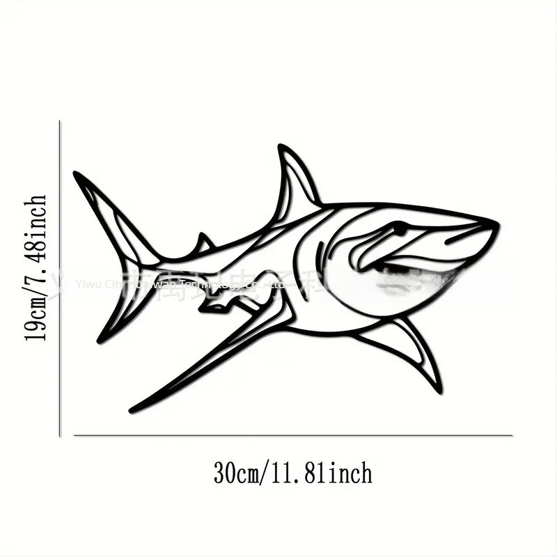 Decorațiune de perete din fier cu animale pentru casă și grădină – siluetă tridimensională din metal, marca Yuxuan