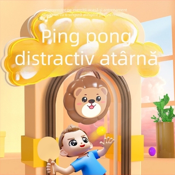 Dispozitiv suspendat de antrenament ping-pong pentru copii – interior, interactiv, pentru integrare senzorială, material PP, CE EN71 certificat, corecție a viziunii și coordonare mâna-ochi