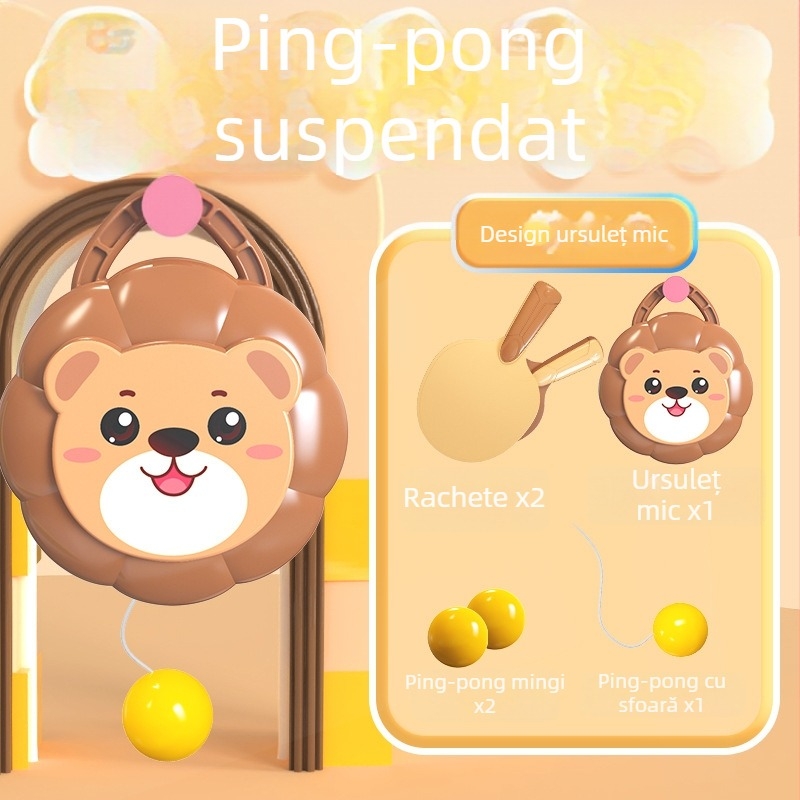 Dispozitiv suspendat de antrenament ping-pong pentru copii – interior, interactiv, pentru integrare senzorială, material PP, CE EN71 certificat, corecție a viziunii și coordonare mâna-ochi
