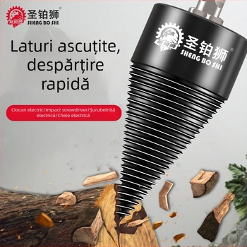 Unealtă electrică pentru despărțirea lemnului, uz casnic — despărțitor de lemn cu burghiu, pentru tăiere în loturi, marca Holy Platinum Lion
