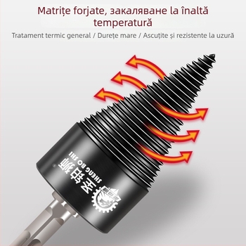 Unealtă electrică pentru despărțirea lemnului, uz casnic — despărțitor de lemn cu burghiu, pentru tăiere în loturi, marca Holy Platinum Lion