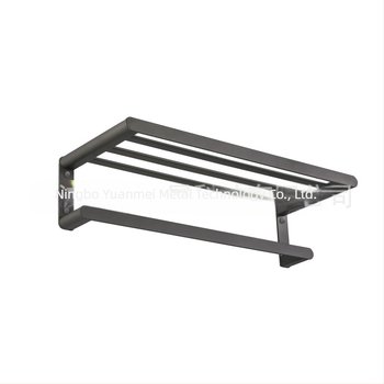 Suport prosoape din Space aluminiu, cu două straturi, cu două bare, set din două piese, design modern minimalist