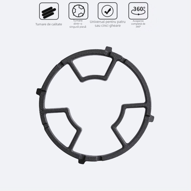 Suport pentru plită cu gaz pentru oale de supă și lapte, antiderapant, montaj pe perete, din plastic