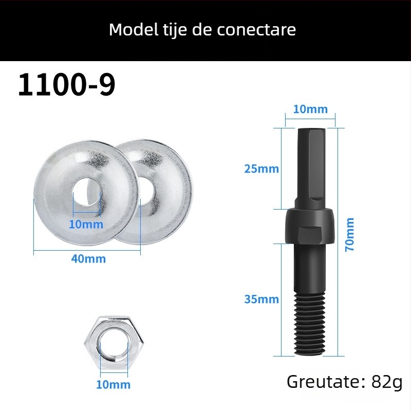 Convertor pentru bormașină în bază de șlefuit – suport metalic pentru lustruire, șlefuire și îndepărtarea ruginii (Emperor)