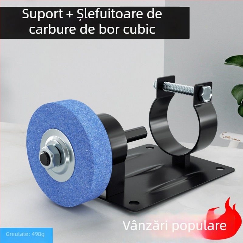 Convertor pentru bormașină în bază de șlefuit – suport metalic pentru lustruire, șlefuire și îndepărtarea ruginii (Emperor)