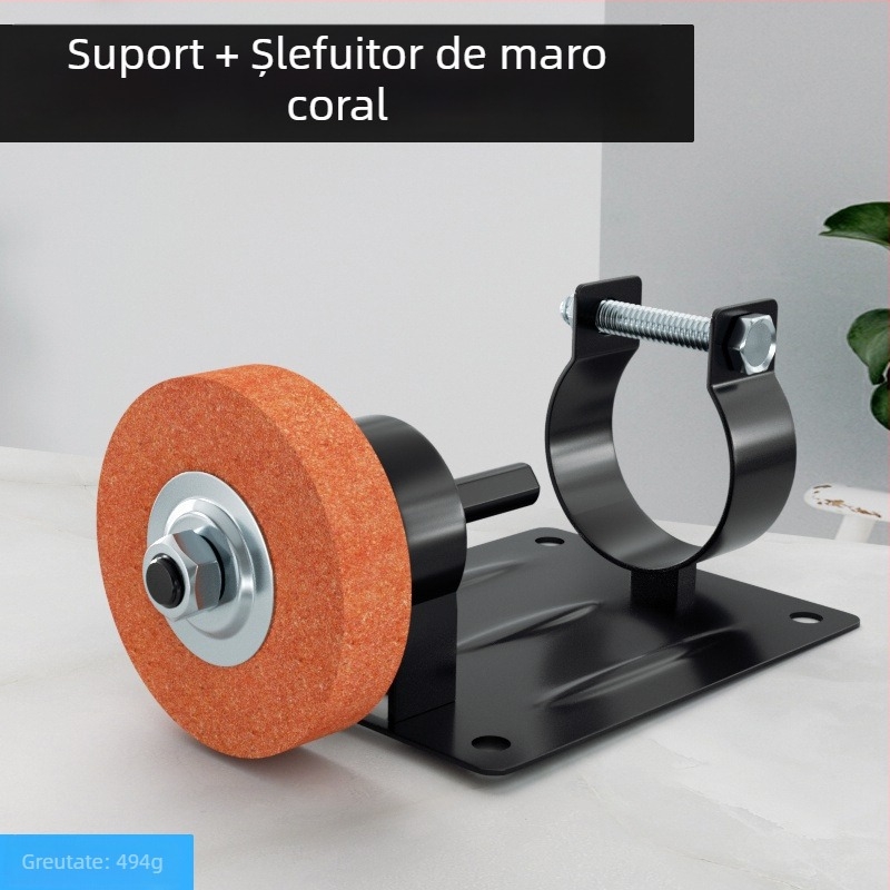 Convertor pentru bormașină în bază de șlefuit – suport metalic pentru lustruire, șlefuire și îndepărtarea ruginii (Emperor)