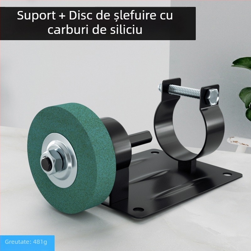 Convertor pentru bormașină în bază de șlefuit – suport metalic pentru lustruire, șlefuire și îndepărtarea ruginii (Emperor)