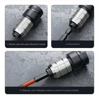 Set cap de transformare a cheii electrice – accesorii universale, oțel carbon