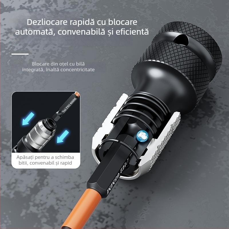 Set cap de transformare a cheii electrice – accesorii universale, oțel carbon