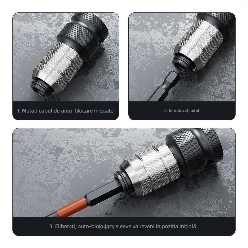 Set cap de transformare a cheii electrice – accesorii universale, oțel carbon