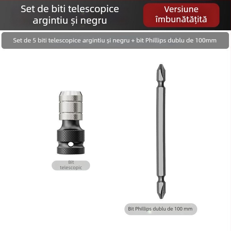 Set cap de transformare a cheii electrice – accesorii universale, oțel carbon