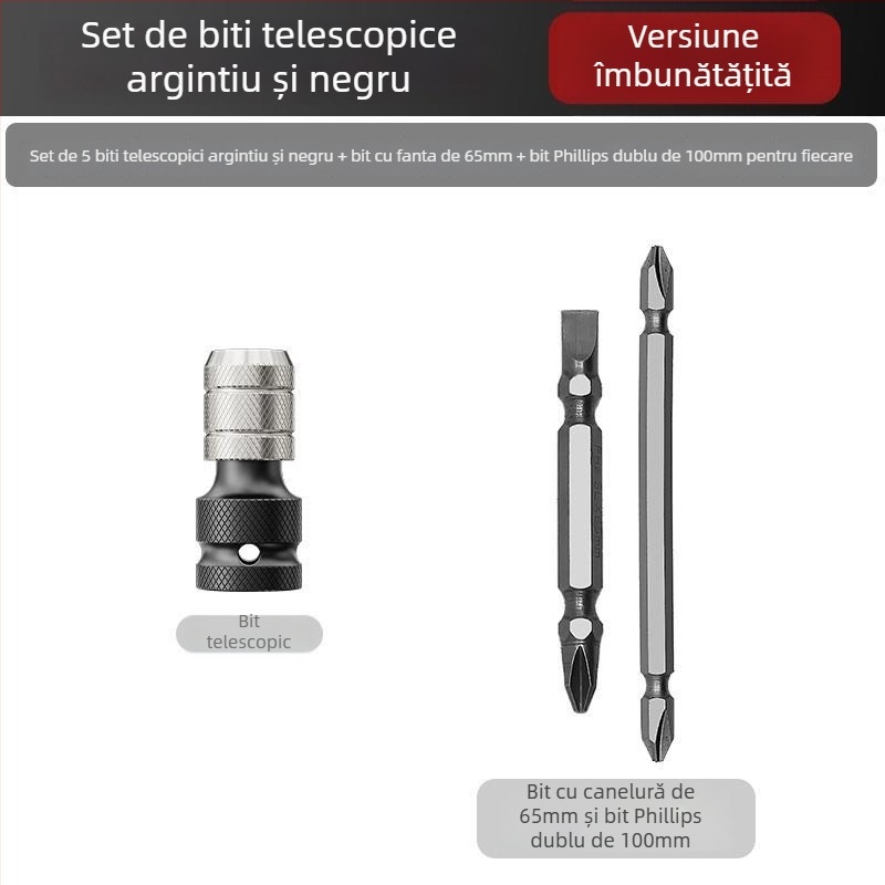 Set cap de transformare a cheii electrice – accesorii universale, oțel carbon