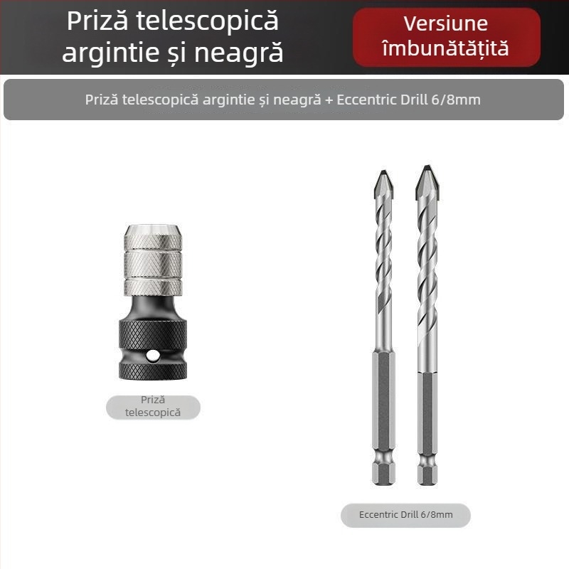 Set cap de transformare a cheii electrice – accesorii universale, oțel carbon