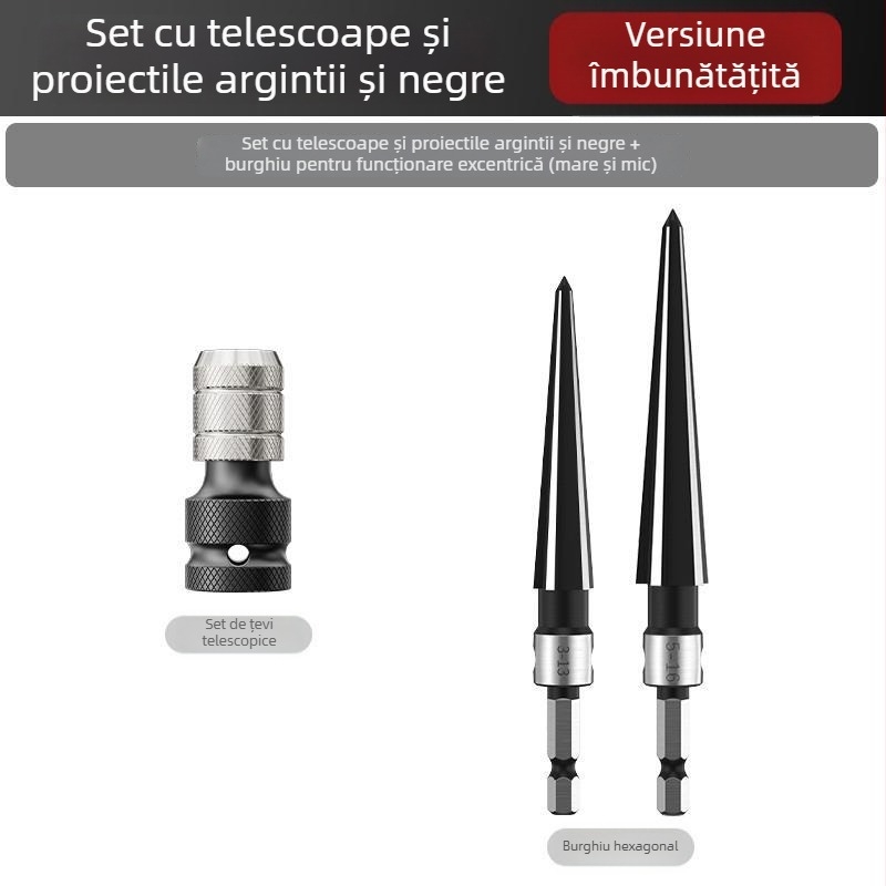 Set cap de transformare a cheii electrice – accesorii universale, oțel carbon