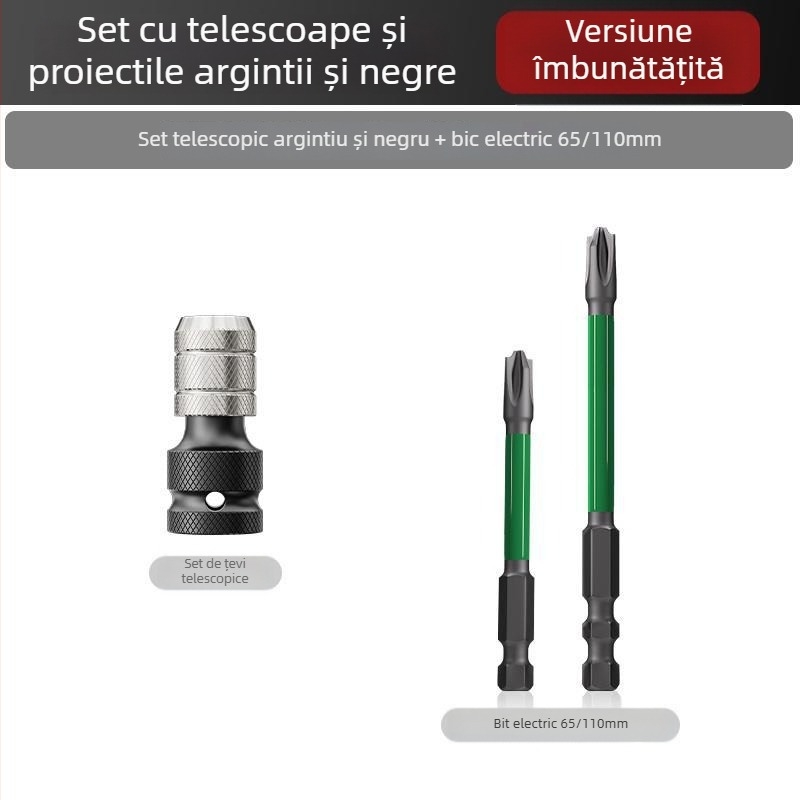 Set cap de transformare a cheii electrice – accesorii universale, oțel carbon