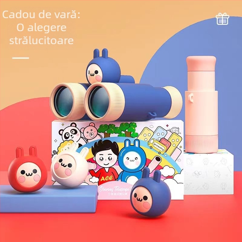 Telescop pentru copii, cu protecție a ochilor, destinat învățării științifice