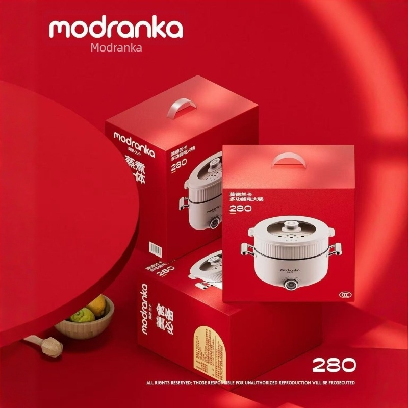 Oală electrică multifuncțională pentru gătit tăiței — capacitate 6,1–10 L, vas interior din oțel inoxidabil, vas interior demontabil pentru ușor curățare, control mecanic, potrivită pentru 4–5 persoane, toate într-un singur aparat pentru gătit la abur.