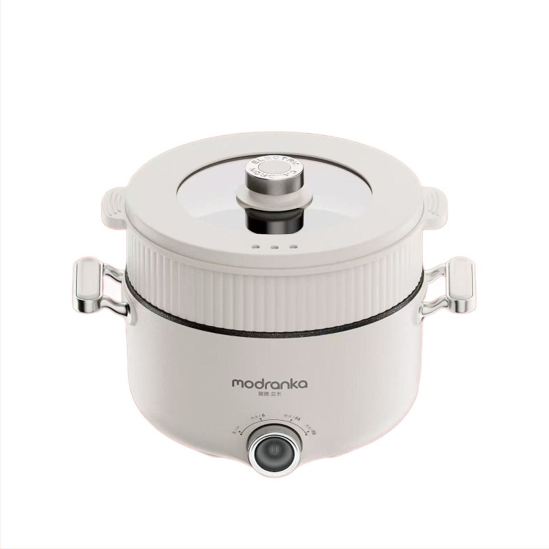 Oală electrică multifuncțională pentru gătit tăiței — capacitate 6,1–10 L, vas interior din oțel inoxidabil, vas interior demontabil pentru ușor curățare, control mecanic, potrivită pentru 4–5 persoane, toate într-un singur aparat pentru gătit la abur.