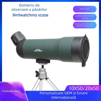 Lunetă monoculară pentru observarea păsărilor, mărire 20x, câmp vizual 78/1000 m, pupila de ieșire 2,5 mm