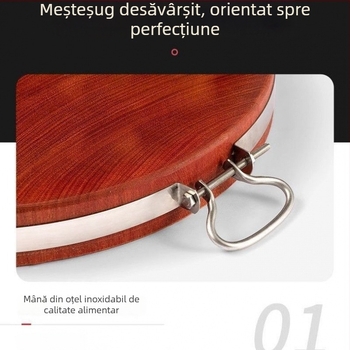 Placǎ rotundă de tăiere din silicon alimentar; antibacteriană, bacteriostatică și anti-mold; model XMApziXN