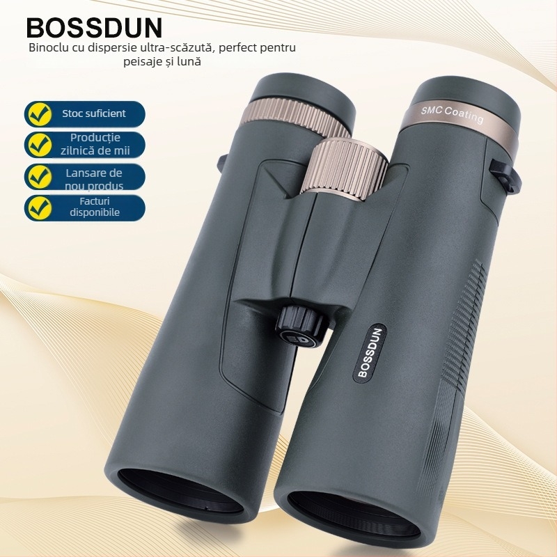 Binoclu 10×50 ED, înaltă definiție, viziune nocturnă în condiții de iluminare redusă, destinat concertelor/concursurilor, etichetă privată licențiată