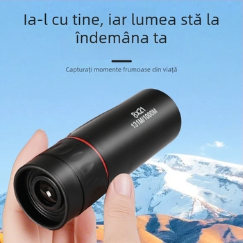 8x21 Monocular Telescope pentru observarea păsărilor în aer liber – portabil, suport pentru telefon, unghi larg HD