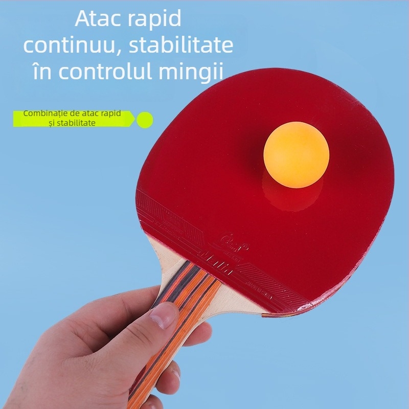 Set de rachete tenis de masă – Penhold, gumă inversată dublă, Număr produs Table Tennis Racket 001