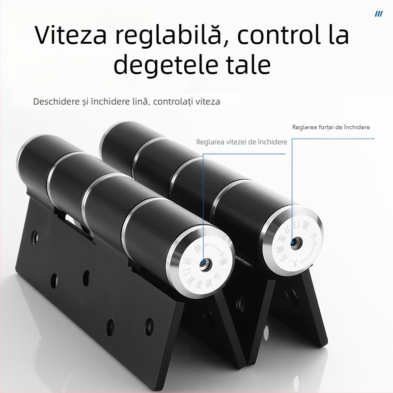 Balama hidraulică ascunsă pentru uși invizibile – închidere silențioasă, viteză de închidere reglabilă, aliaj de aluminiu, finisaj cu vopsea de pulverizare, model Adjustable Door Stopper, marcă Yalida