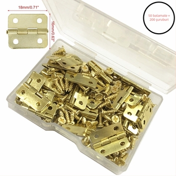 Șarnier pentru cutii din lemn, mini pliere, din fier, electroplacat, pentru cutii din lemn, rame foto și jucării (material: fier; finisaj: electroplacare; aplicații: cutii din lemn, rame foto, jucării)