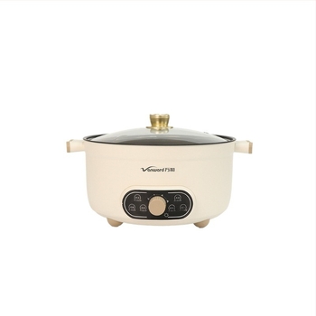 Oală electrică cu interior antiaderent, 1350-2000W, capacitate mare 6L+, control temperatură, multifuncțională: aburi, prăjit, gătit, fierbere