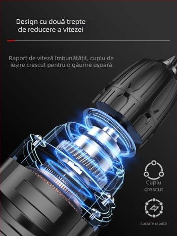 Bormașină de mână electrică 220V, uz casnic, înainte/înapoi, viteză fixă, alimentare la priză