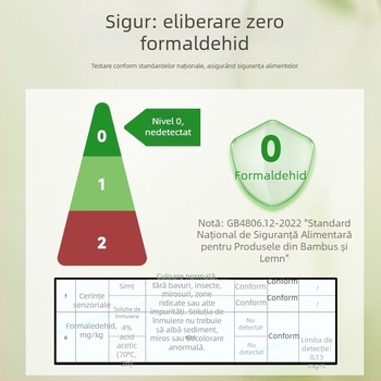 Tocător dublu-față pentru bucătărie – din bambus și aliaj de zinc, de calitate alimentară, cu mâner, antibacterian și antiseptic