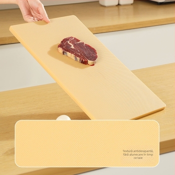 Tăietor de bucătărie PE antibacterian, cu două fețe și separare crud/gătit, îngroșat, panou flexibil pentru bucătărie
