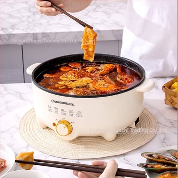 Changhong Oală Electrică pentru Hot Pot și Taitei – All-in-One, Multifuncțională, Capacitate 4–5 L, Putere 1200–1500 W, Vas interior din aliaj, Protecție anti-uscare, Control mecanic, 220 V