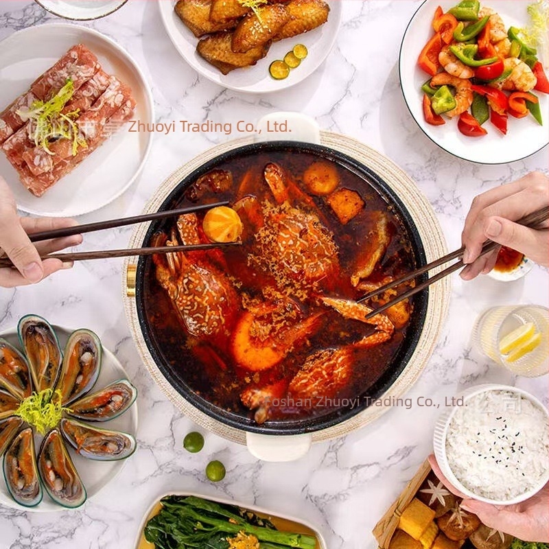 Changhong Oală Electrică pentru Hot Pot și Taitei – All-in-One, Multifuncțională, Capacitate 4–5 L, Putere 1200–1500 W, Vas interior din aliaj, Protecție anti-uscare, Control mecanic, 220 V