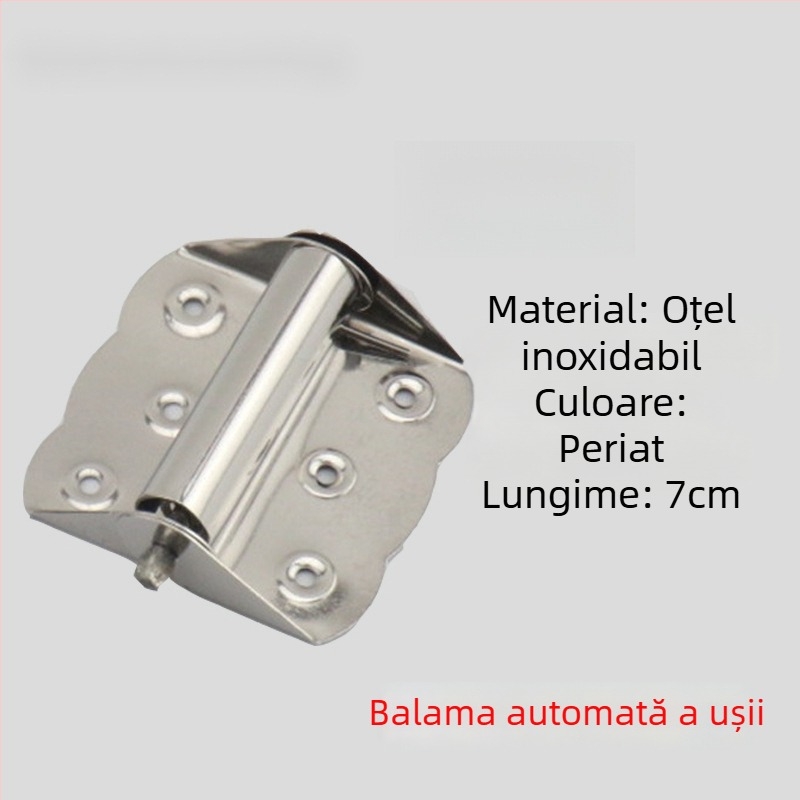 Balama pentru ușă de plasă cu arc, din oțel inox, închidere automată, tip fluture