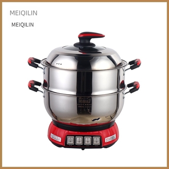 Oală electrică multifuncțională – 4–5 L, 1201–1500 W, pentru 5–6 persoane, cu funcție anti-uscare