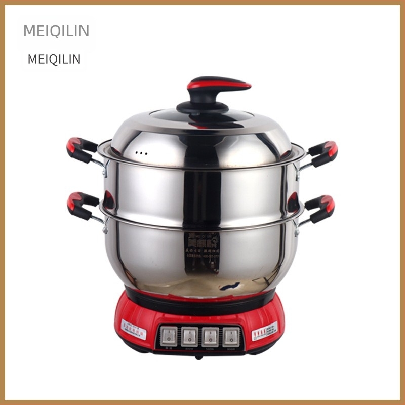 Oală electrică multifuncțională – 4–5 L, 1201–1500 W, pentru 5–6 persoane, cu funcție anti-uscare