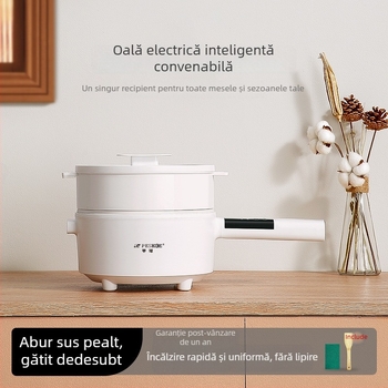 Aragaz electric cu vas multifuncțional integrat, vas interior din oțel inoxidabil, control microcomputer, izolație, capacitate 2,1–4 L pentru 2–3 persoane